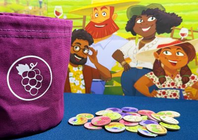 Vineyard Grape Tokens and Bag